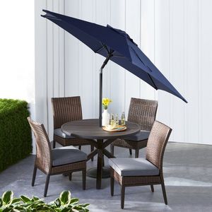 Parasol de patio inclinable et relevable bleu marine de 7,5 pieds - Product Image 2