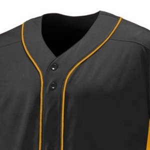 Maillot de baseball personnalisé pour homme, imperméable, noir uni, sublimé, pour jeunes et adultes, à vendre - Product Image 4