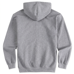 Sweat à capuche zippé gris foncé pour homme – Sweat-shirt en polaire avec logo personnalisé, veste à capuche décontractée - Product Image 4