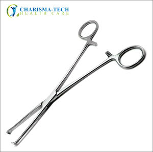 Forceps - Stainless Steel Interlocking Grasping <b>Clamps</b> for Surgical Tissue - Product Image 2