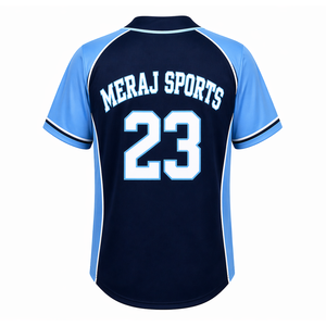 Maillot de baseball personnalisé pour hommes en tissu polyester respirant et impression par sublimation pour vêtements de sport d'équipe - Product Image 3