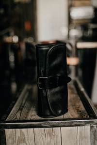 Custom Logo Genuine Leather Toiletry Bag Travel Dopp <b>Kit</b> For Men Waterproof Lining <b>Shaving</b> Bag Bulk Supply B2B TYG-0103 - Product Image 2