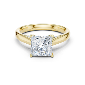 Bague de fiançailles solitaire en or 18K 14K 9K avec diamant de laboratoire taille princesse de 2,00 carats, pureté E VVS2, excellente qualité, pour mariée - Product Image 3