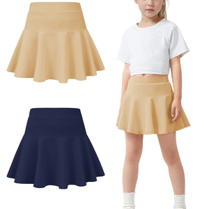 Falda pantalón para niñas pequeñas, con pantalones cortos, para tenis, golf, uniforme escolar - Product Image 6