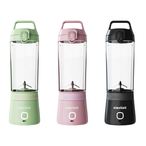 2025 Factory-Made Portátil USB Liquidificador De Plástico Recarregável 350ml Manual Conveniente Botão Household Car Hotel Cozinha Uso - Product Image 1