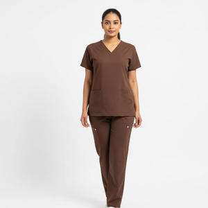 Medical Nursing <b>Uniform</b> <b>Scrubs</b> Unisex Hospital <b>Scrub</b> Sets Custom <b>Uniforms</b> High Quality Canvas Fabric Custom Logo Nursing Staff - Product Image 4