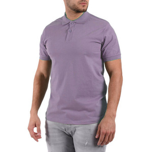 Camisetas Polo de Manga Corta para Hombre, Color Sólido, con Logotipo Personalizado, Diseño en Morado de Moda, 100% Algodón, Antiarrugas - Product Image 5