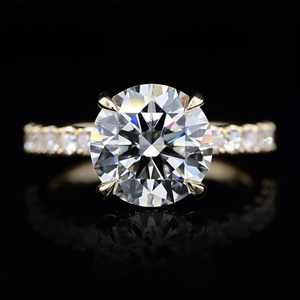 Prêt à expédier - Bague en argent sterling S925 de luxe avec moissanite 5 carats pour femme - Bagues de fiançailles et de mariage - Product Image 1