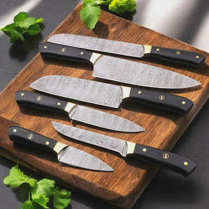 Ensemble de couteaux de cuisine en acier Damas de qualité supérieure, couteaux de chef, couteaux utilitaires, couteaux à éplucher, lame durable pour chefs professionnels - Product Image 3