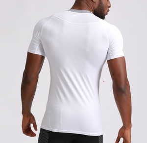 <b>Mens</b> <b>Compression</b> short sleeve <b>Shirts</b> Spandex/Polyester Breathable Durable Regular Fit Sports Tops Quick Dry Gym Wear Fitnesswear - Product Image 6