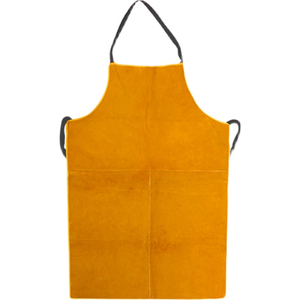 Tablier en coton jaune uni, durable, sans poches, pour la cuisine quotidienne - Product Image 1