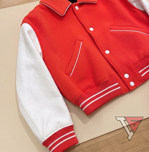 Custom Team Name <b>Jackets</b> Customize Letterman <b>Jacket</b> <b>White</b> Pro Standard Varsity Logo Full-Zip <b>Jacket</b> - Product Image 4