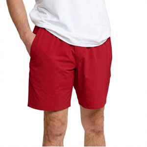 Pantalones Cortos Bermuda Azul Claro para Hombre, Cintura Elástica, Secado Rápido, Color Sólido, Casuales, con Bolsillos, Largo Medio, Tejido - Product Image 5