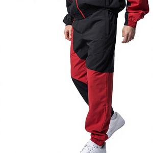 Chándal Deportivo Reversible de Nailon Ecológico para Otoño, Tallas Grandes, Cortavientos, Transpirable, con Logotipo Estampado, Bloques de Color, Teñido - Product Image 3