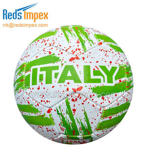 ลูกฟุตบอล PU ทนทานสูงสามารถปรับแต่งได้เย็บด้วยมือที่มีคุณภาพยาวนานมีขนาด - Product Image 2