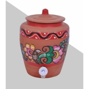 Pot à eau écologique durable en terre cuite rouge 6,5 L - Product Image 2