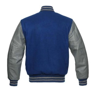 Custom High Quality Chenille Embroidery <b>Leather</b> Sleeve Baseball <b>Jacket</b> College Varsity Letterman <b>Jackets</b> for Men Canvas Fabric - Product Image 6