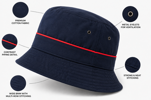 Chapeau Bob Homme Personnalisé Nouveau Style Séchage Rapide Imperméable Réglable 100% Polyester Respirant Protection Solaire Extérieur - Product Image 3