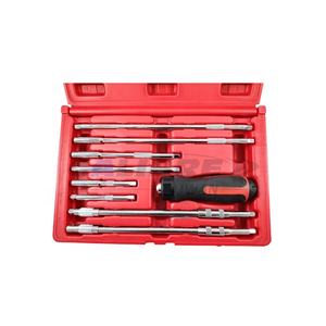 Juego de Destornilladores de Trinquete Intercambiables de 9 Piezas, Marca TAIWAN CALIBRE, Operados a Mano, OEM, con Porta Puntas - Product Image 1