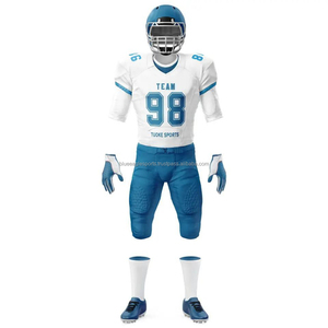 Vente en gros d'uniformes de football américain BLUE EAGLE SPORTS unisexes, 100% polyester, haute qualité, résistants, maille extensible respirante, séchage rapide - Product Image 6