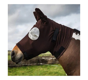 หน้ากากกันแมลงสำหรับม้า HOPE HORSE ผลิตจากวัสดุที่แห้งเร็ว ระบายอากาศได้ดี เป็นมิตรต่อสิ่งแวดล้อม ปรับแต่งได้ตามต้องการ - Product Image 6