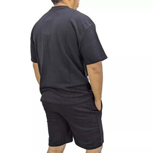 Ensemble 2 pièces homme T-shirt et short en fibre de bambou 100% personnalisé avec logo, respirant et décontracté pour l'automne – Fabrication OEM - Product Image 5