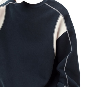 เสื้อสเวตเตอร์คอตตอนคอกลมของผู้ชายเสื้อสเวตเตอร์คอตตอนผสมขนาดใหญ่ไซส์ XS แบบใหม่ออกแบบได้ตามที่ต้องการ - Product Image 3