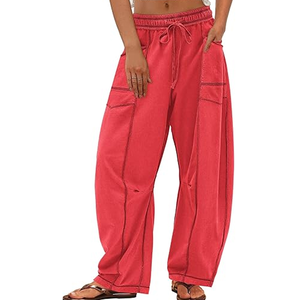 Pantalones Deportivos Eagle Sports 100% Algodón, Tela de Lona Elástica y Transpirable, Cintura con Cordón Ajustable, para Invierno - Product Image 1