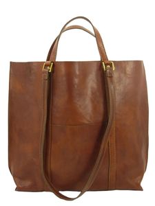 Classic Genuine Leather <b>Tote</b> Bag Women's Large Capacity Casual Handbag With Removable Strap For Daily Use - Product Image 3