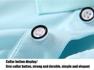 Camisas Polo Casuales Elegantes para Hombre, Logotipo Personalizado, Manga Corta, Transpirables, de Algodón Tejido, Ropa de Golf - Product Image 6