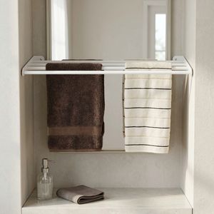 MIT Housewares Toallero Calentador de Hierro Fundido de 4 Barras Montado en Pared, Diseño Moderno, con Recubrimiento en Polvo, para Almacenamiento en el Hogar, Inmobiliarias y Hoteles - Product Image 1