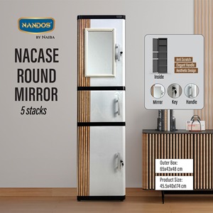 Armario de Almacenamiento de Plástico de 5 Niveles con Puerta Redondeada, Organizador Multiusos Portátil, Armario Compacto Desmontable - Product Image 1