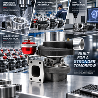 Externes Wastegate-Turbolader mit Ölkühlung, GMN-Kugellager, Leistungsupgrade für Nachrüstung, Universelle Passform