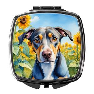 Catahoula กระจกแต่งหน้าขนาดกะทัดรัดสำหรับเดินทาง, กระจกพกพาพับได้สำหรับเป็นของขวัญสำหรับผู้หญิงและเด็กผู้หญิง - Product Image 1