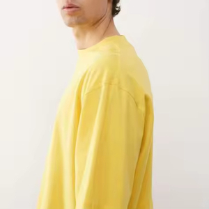 Camiseta de Algodón con Logo Personalizado, Corte Holgado, Cuello Redondo, para Hombre, Talla Grande, Venta al Por Mayor, Camiseta de Manga Corta - Product Image 4