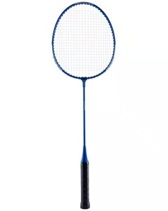 Raquette de badminton en fibre de carbone bleue avec poignée en PU S4, cordes légères et durables pour joueurs amateurs juniors - Product Image 1