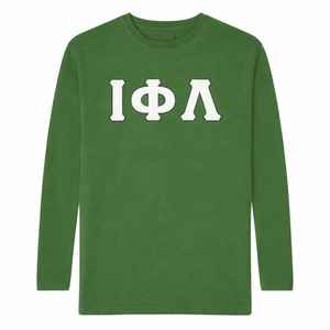 Camiseta de Manga Larga Verde Esmeralda de la Hermandad Iota Phi Lambda, Prenda con Letras Griegas, Top Casual de Cuello Redondo para Mujer, Ropa de Primera Calidad - Product Image 5