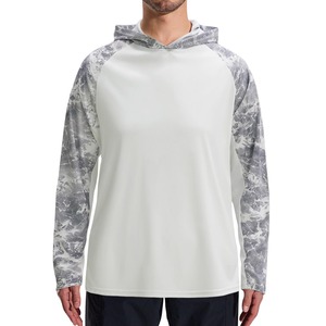 Sweat à capuche de pêche pour homme UPF 50, manches longues, séchage rapide, motif camouflage imprimé, polyester, vêtements de performance pour l'extérieur - Product Image 5