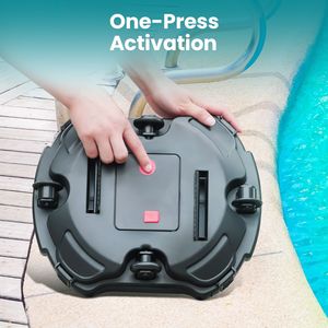 Robot Pulitore Piscina Senza Fili a Doppio Motore con Indicatore LED, Auto-Parcheggio e Raccogli Foglie Integrato per Piscine - Product Image 3