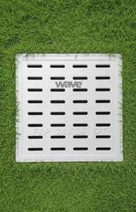 FRP Composite Square <b>Drain</b> Manhole <b>Cover</b> 24x24mm Engineer Grade Grate Storm <b>Drain</b> Inlet for Roadside Landscaping - Product Image 1
