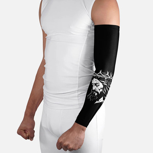 Manches de protection solaire respirantes et anti-transpiration personnalisées pour le sport, avec logo imprimé, pour le football et autres sports d'été. - Product Image 2