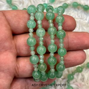 Natural Green Aventurine Crystal <b>Bracelet</b> Handmade <b>Healing</b> Gemstone Bead <b>Bracelet</b> For Luck Prosperity Heart Chakra Jewelry - Product Image 5
