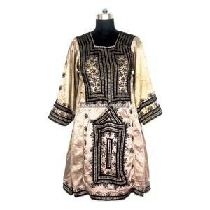 BDR048 Vestidos Bohemios Bordados a Mano de Diseñador, Ropa Boho Balochi, Vestido Único Bohemio Vintage Hecho a Mano - Product Image 1