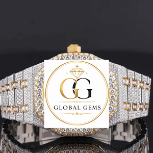 <b>Top</b> Quality <b>Rose</b> Gold Automatic VVS Moissanite Diamond Watch Rubber strap for Men or Luxury Wristwatch Available at Good Price - Product Image 3