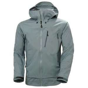 Chaqueta cortavientos 100% poliéster para hombre, impermeable, softshell, para senderismo, ligera, con capucha. - Product Image 1