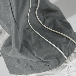 Pantalon de jogging décontracté en toile pour homme grande taille, coupe évasée, respirant, écologique, style danse hip-hop old school, jambe large - Product Image 6