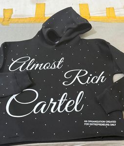 Sudadera con Capucha para Hombre, 100% Algodón, Impresión DTF, Cálida para Invierno, con Pedrería, Estilo Urbano, Superventas - Product Image 6