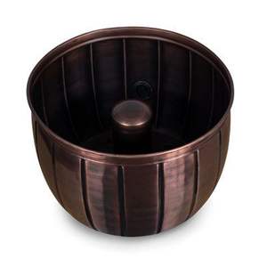 Elegante y Clásica Maceta de Almacenamiento para Manguera de Jardín en Bronce con Tapa, Organizador de Agua Rústico para Exteriores - Product Image 2