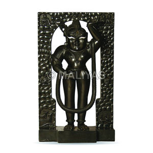Exportateur de statues de Shrinathji en marbre |   Idole artisanale de Shrinathji en marbre noir - MALIYAS - Product Image 1
