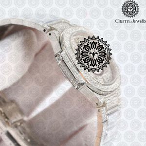 Reloj de Lujo Charm_Jewells de Acero Inoxidable, Caja Cuadrada de 38 mm, Analógico de Cuarzo, Cristal de Zafiro, Diseño Hueco, Moda Femenina - Product Image 3